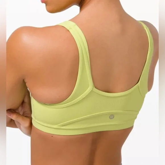 Lululemon Love to Layer Yellow Sports Bra Size 2 Women’s GUC - Picture 3 of 15